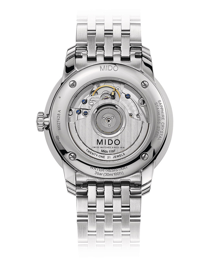 Часы Mido Baroncelli Power Reserve M027.428.11.013.00 — механические, сталь металл
