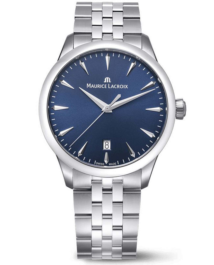 Часы Maurice Lacroix 1975 751007-SS002-430-1 — мужские, синий