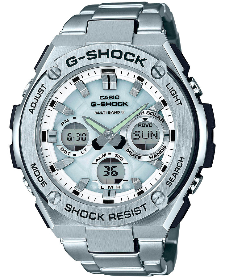 Часы Casio G-Shock GST-W110D-7A — мужские, белый