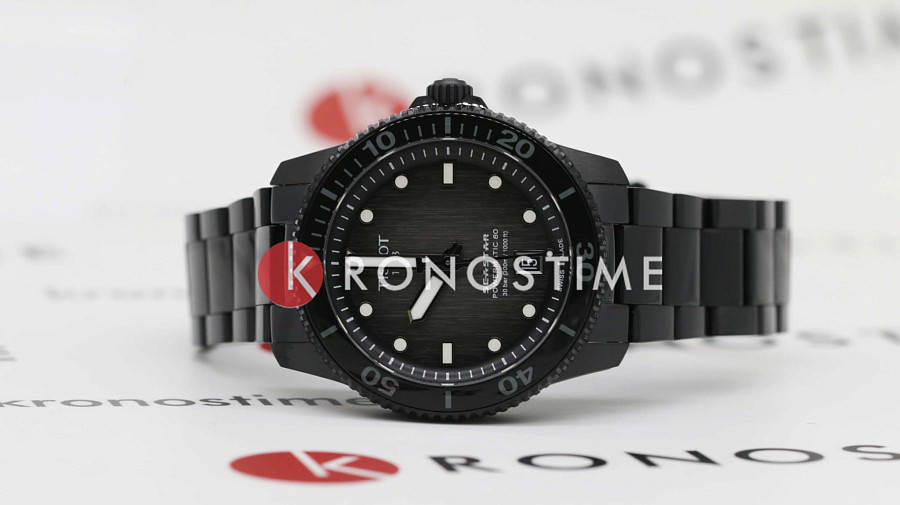 Часы Tissot Seastar 1000 Powermatic 80 40mm T120.807.33.051.00 — артикул T1208073305100, мужские