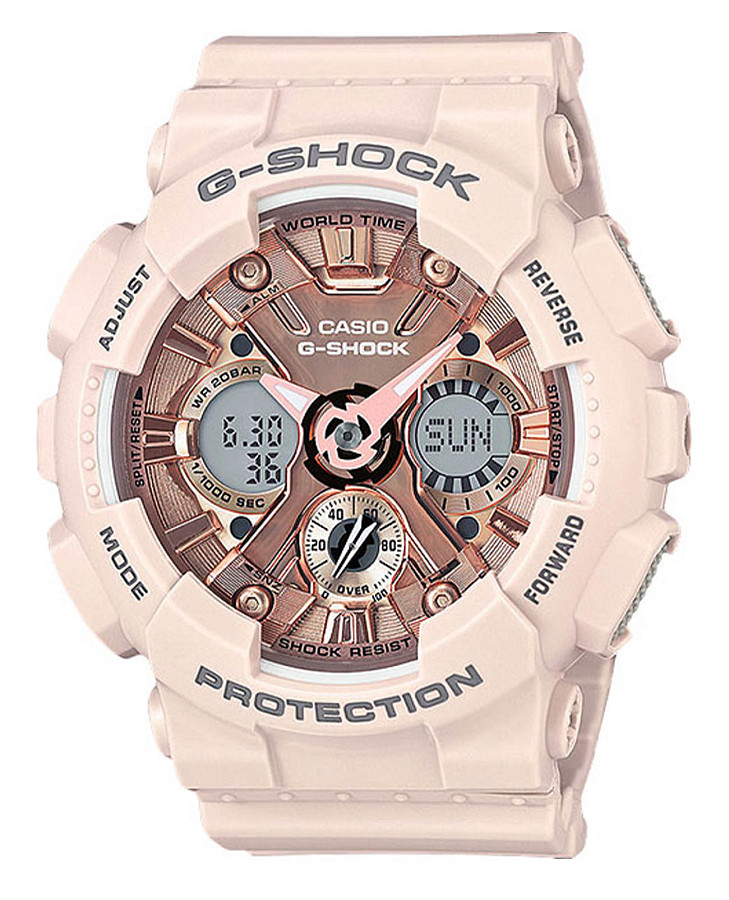 Часы Casio G-Shock GMA-S120MF-4ADR (GMA-S120MF-4A) — женские, золотистый