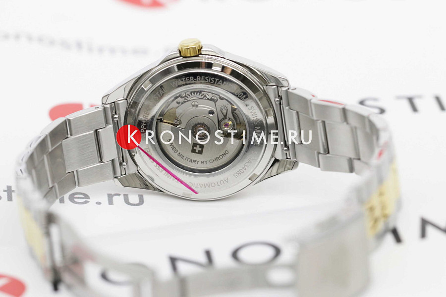 Часы Swiss Military by Chrono SMA34085.07 — мужские, нержавеющая сталь с pvd-покрытием