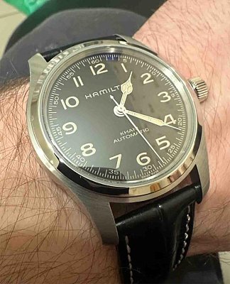 Фото покупателя: Швейцарские механические наручные часы Hamilton Khaki Field Murph Auto H70605731