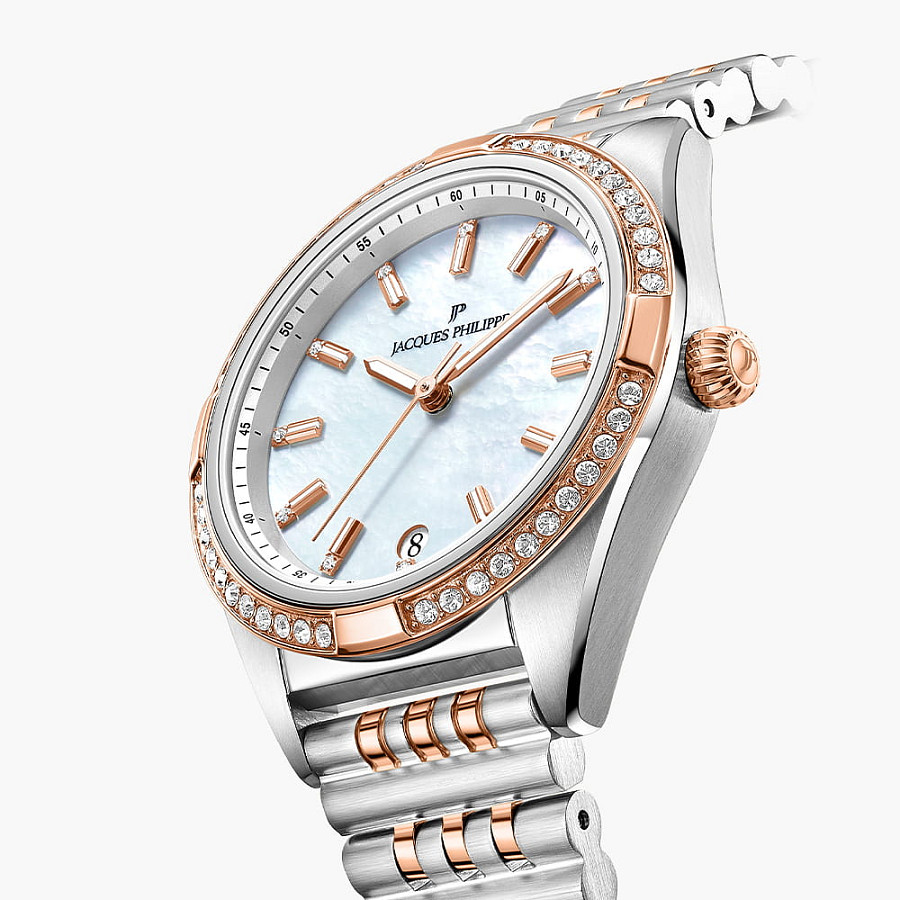 Часы Jacques Philippe Radiante JPQLS687388RG — нержавеющая сталь с pvd-покрытием, женские