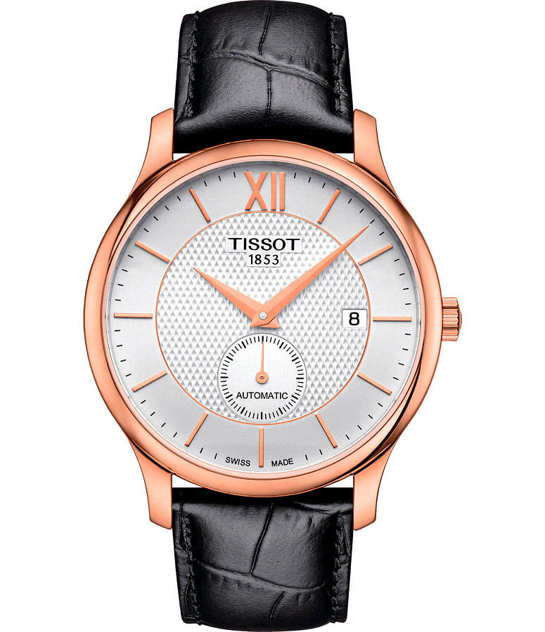 Часы Tissot Tradition Automatic Small Second T063.428.36.038.00 — мужские, белый