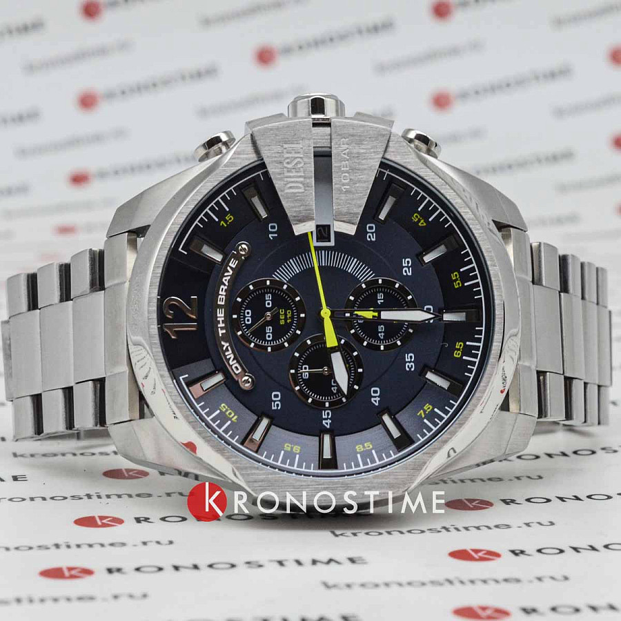 Часы Diesel Mega Chief DZ4465 — кварцевые, металл сталь