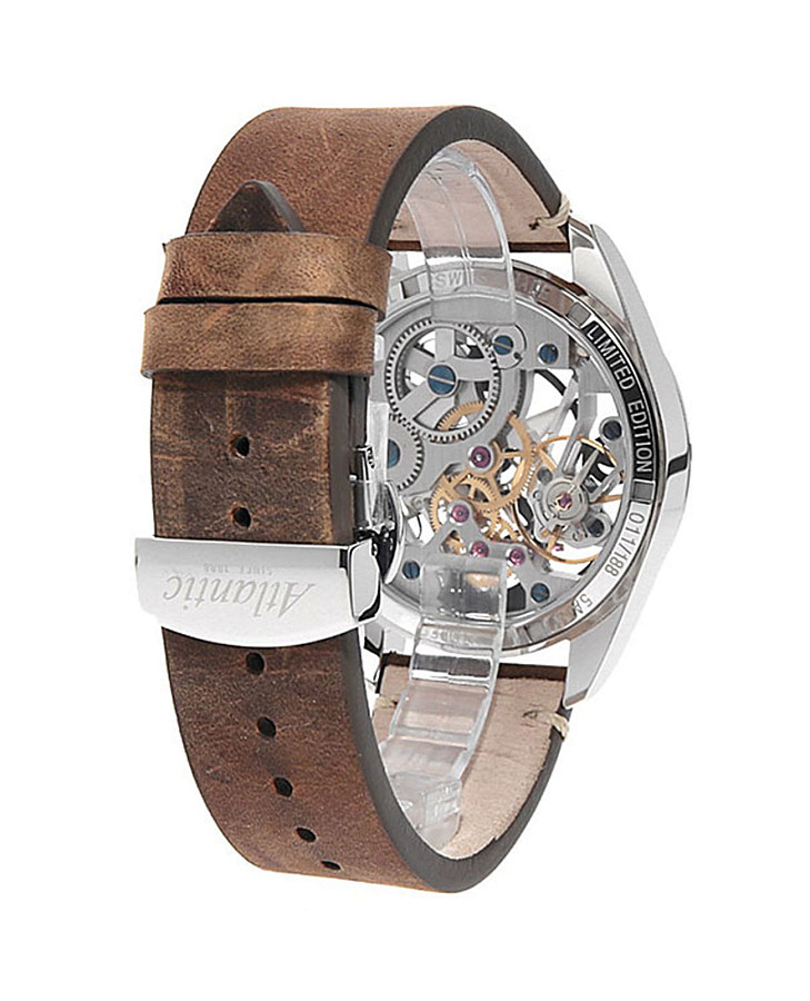 Часы Atlantic Seaflight Skeleton Limited Edition 70950.41.69R — механические, металл сталь