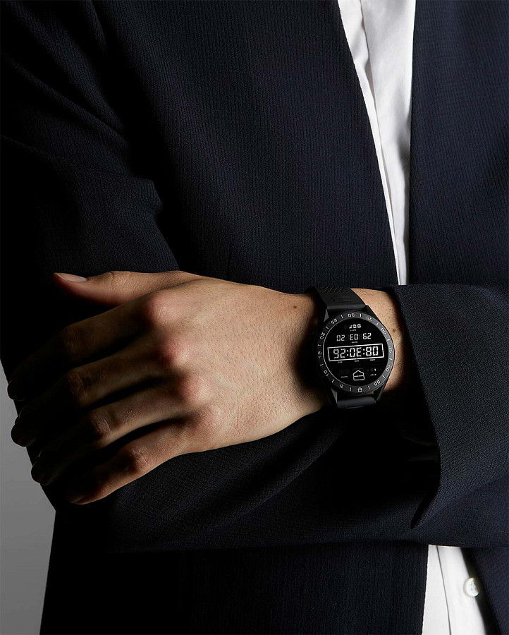 Часы TAG Heuer Connected Calibre E3 - 45 mm SBG8A80.BT6221 — электронные, металл титан керамика