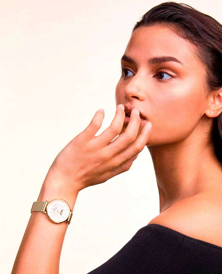 Часы Daniel Wellington Petite Lune Melrose DW00100771 — кварцевые, сталь металл