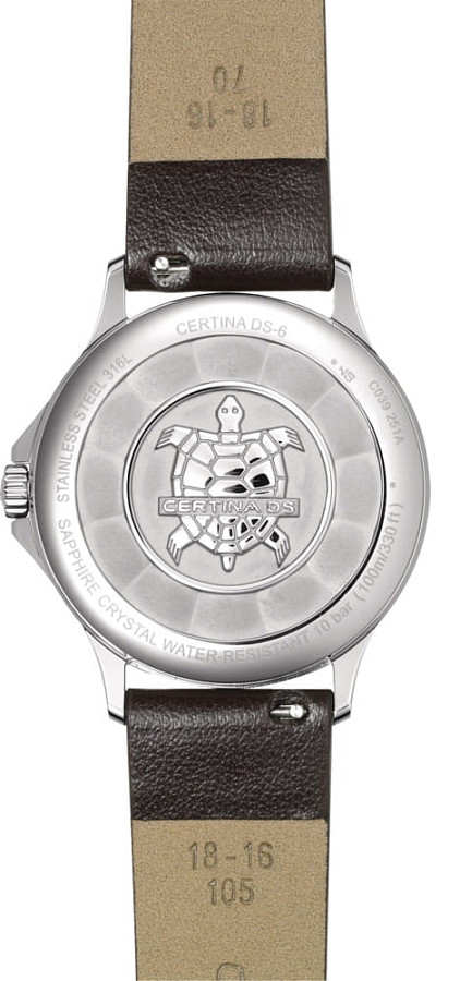 Часы Certina DS-6 Lady C039.251.17.017.01 — кварцевые, металл сталь