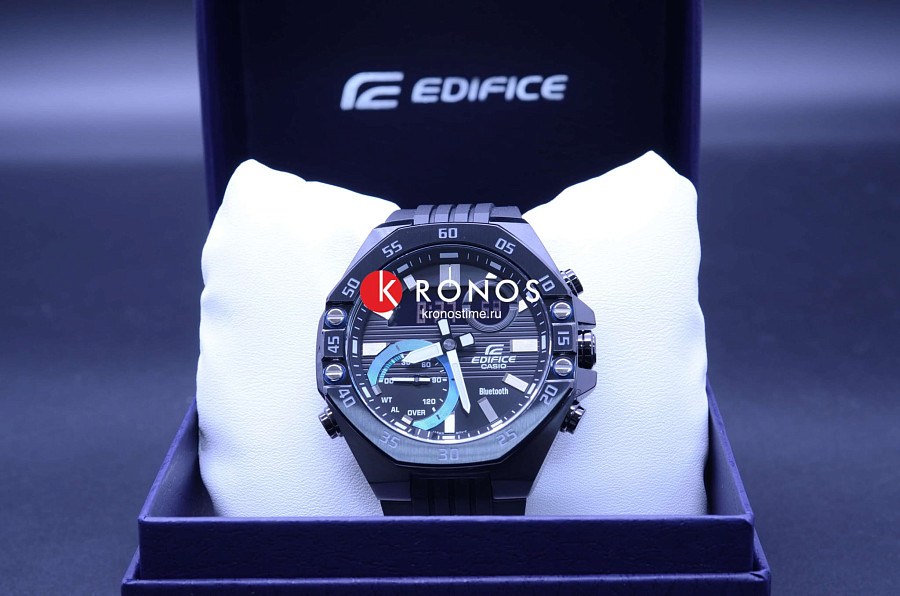 Часы Casio Edifice ECB-10PB-1ADF (ECB-10PB-1AEF) — кварцевые, сталь металл