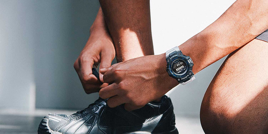 Часы Casio G-Shock GBD-H1000-1A7 — электронные, пластик сталь