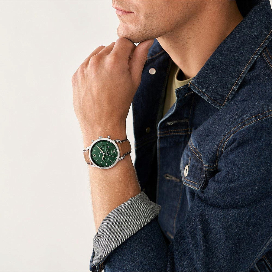 Часы Fossil Neutra FS5963 — кварцевые, металл сталь