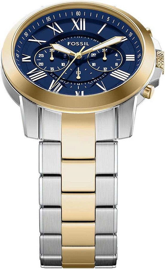 Часы Fossil Grant FS6132 — мужские, нержавеющая сталь с pvd-покрытием