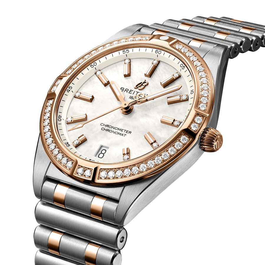 Часы Breitling Chronomat 32 U77310591A2U1 — кварцевые, золото металл сталь