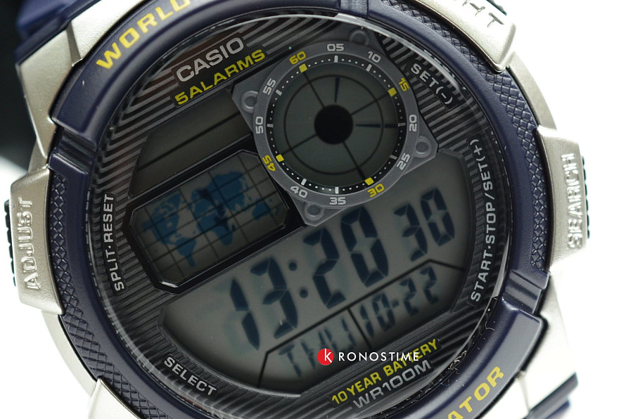 Часы Casio Collection AE-1000W-2AVDF (AE-1000W-2A) — пластик, Япония