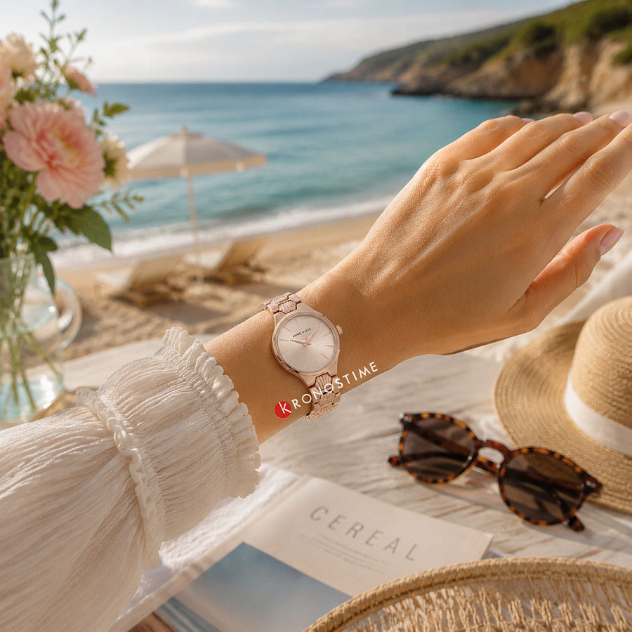 Часы Anne Klein Metals 5332RGRG — нержавеющая сталь с pvd-покрытием, женские