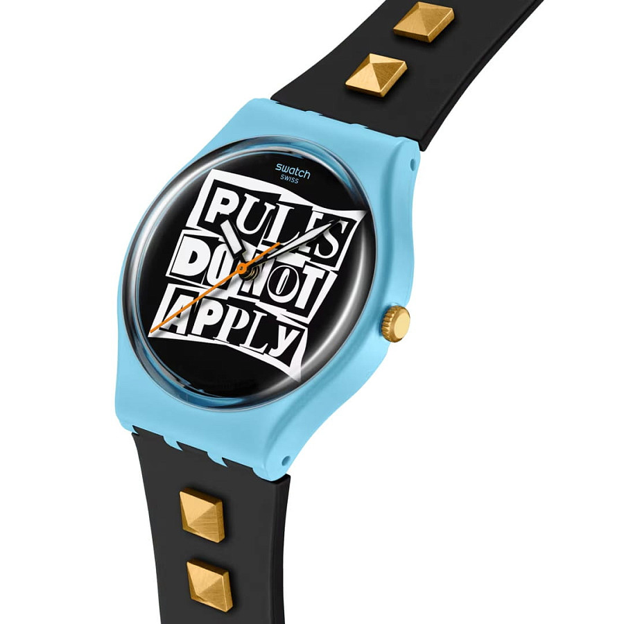 Часы Swatch Broken Rules SO31L101 — биокерамика, Швейцария
