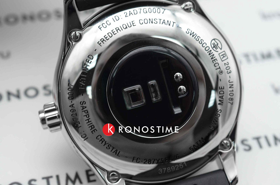 Часы Frederique Constant Smartwatch Gents Vitality FC-287S5B6 — мужские, каучук