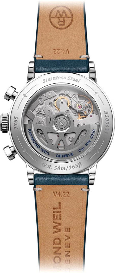Часы Raymond Weil Millesime Tri-Compax 7765-STC-50651 — кожаный, мужские
