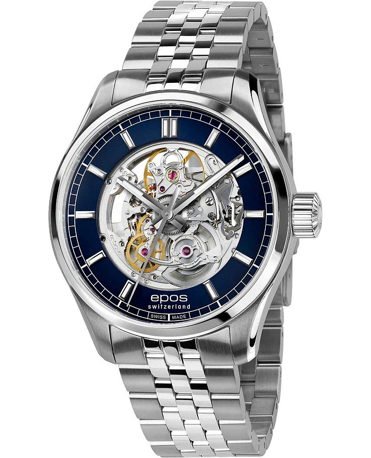 Часы Epos Passion 3501.135.20.16.30 — мужские, синий