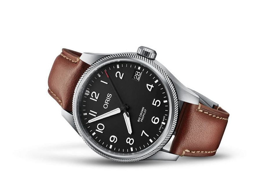 Часы Oris Propilot Big Crown Propilot Big Date 01 751 7761 4164-07 6 20 07LC — мужские, коричневый
