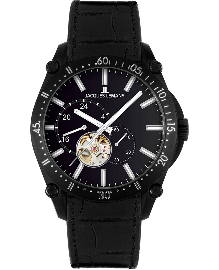 Часы Jacques Lemans Derby 1-2201A — мужские, черный