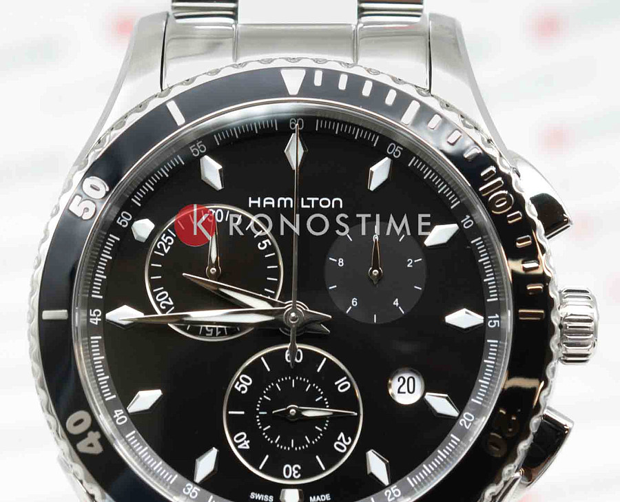 Часы Hamilton Jazzmaster Seaview Chrono Quartz H37512131 — сталь, Швейцария