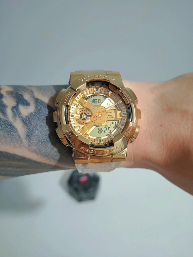Часы Casio G-Shock GM-110SG-9AER — полимер, мужские