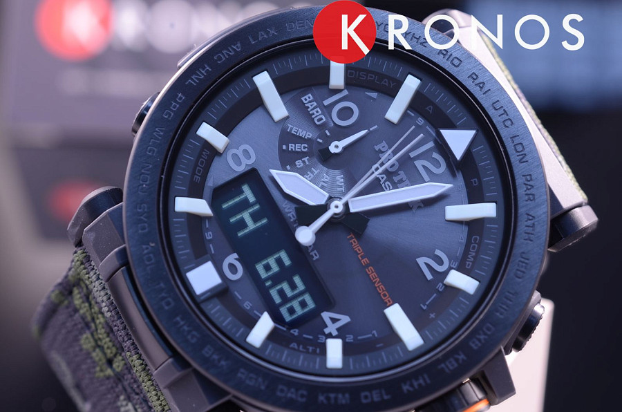 Часы Casio Pro Trek PRG-650YBE-3E — пластик металл сталь, Япония