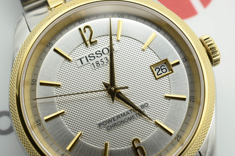 Часы Tissot Ballade Powermatic 80 COSC T108.408.22.037.00 — мужские, сталь c pvd покрытием