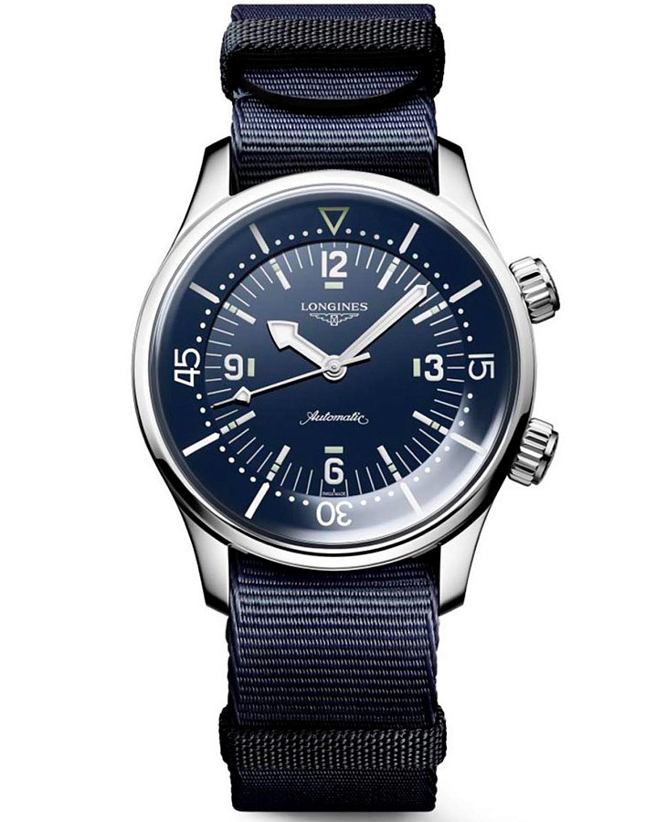 Часы Longines Legend Diver L3.764.4.90.2 — мужские, синий