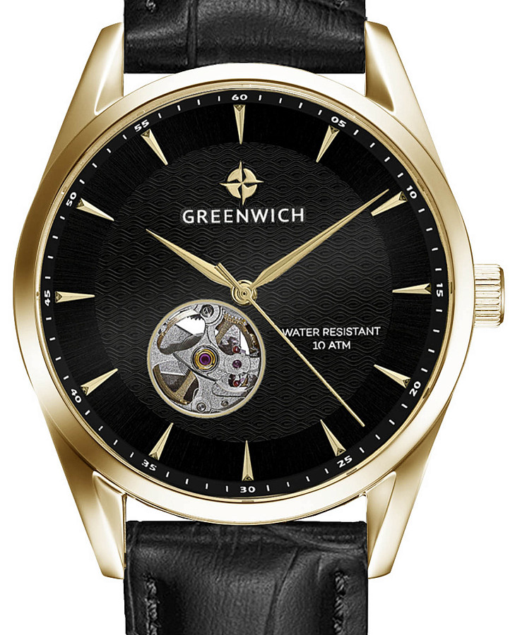 Часы Greenwich Good Luck Deep GW 075.21.31 — механические, сталь металл
