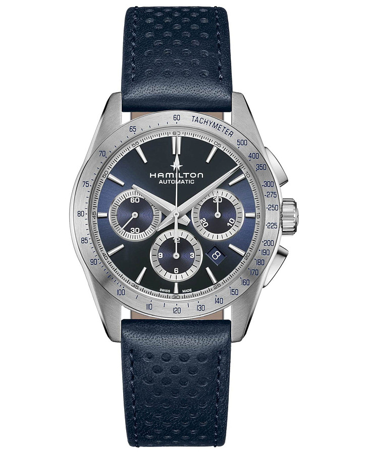 Часы Hamilton Jazzmaster Performer Auto Chrono H36616640 — мужские, синий