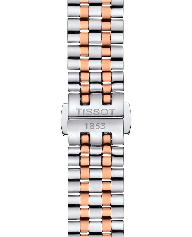 Часы Tissot Carson Premium Automatic Lady T122.207.22.033.00 — женские, сталь c pvd покрытием