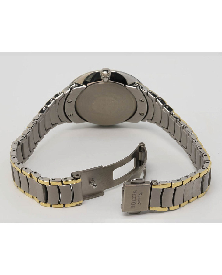 Часы Boccia Titanium Circle-Oval 3276-10 — титан металл, Германия