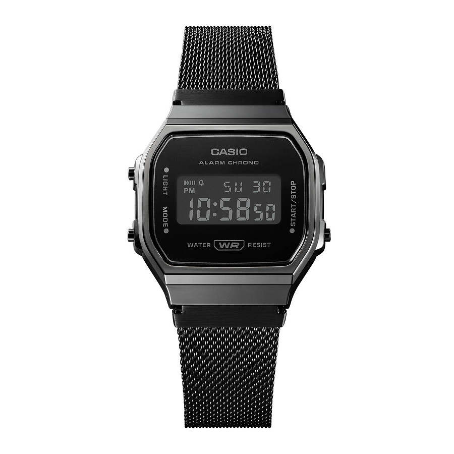Часы Casio Vintage A168WEMB-1BDF (A168WEMB-1B) — пластик, Япония
