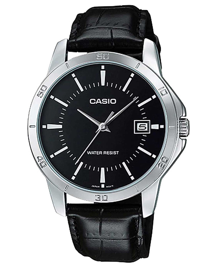Часы Casio Collection MTP-V004L-1AUDF (MTP-V004L-1A) — мужские, черный