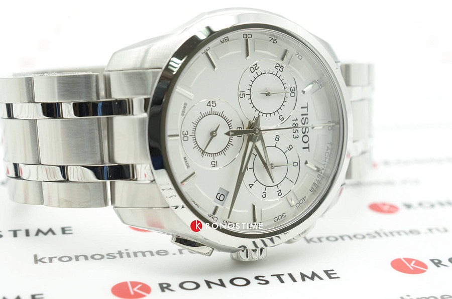 Часы Tissot Couturier Chronograph T035.617.11.031.00 — нержавеющая сталь, мужские