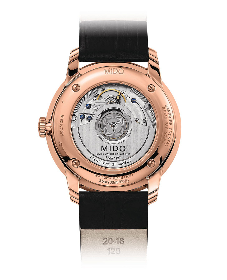 Часы Mido Baroncelli Power Reserve M027.428.36.053.00 — механические, сталь металл