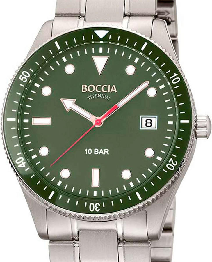 Часы Boccia Titanium 3664-05 — кварцевые, титан