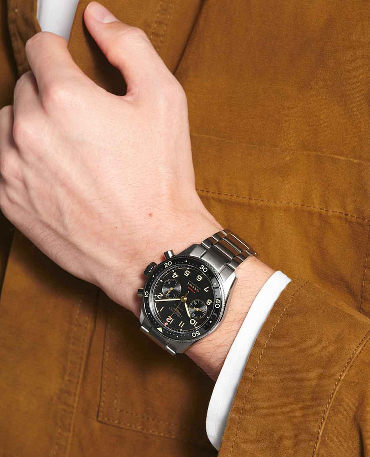 Часы Longines Spirit Flyback L3.821.1.53.6 — мужские, нержавеющая сталь