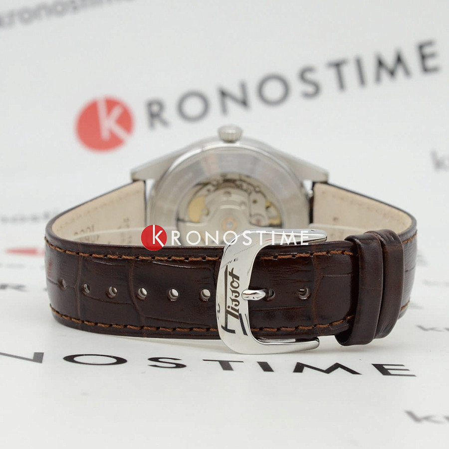 Часы Tissot Visodate 39mm T157.407.16.031.00 — кожаный, мужские