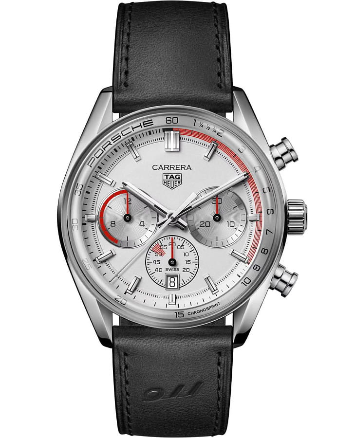 Часы TAG Heuer Carrera Chronosprint x Porsche CBS2011.FC6529 — мужские, белый