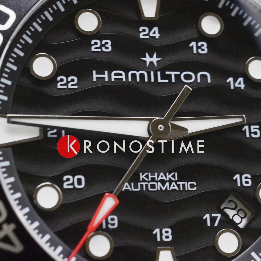 Часы Hamilton Khaki Navy Scuba Auto H82415130 — мужские, нержавеющая сталь