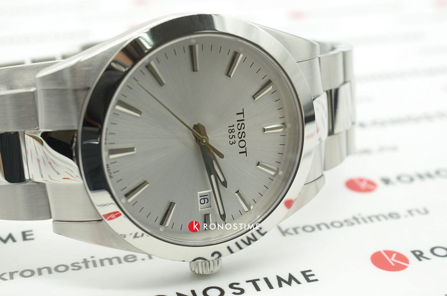 Часы Tissot Gentleman T127.410.11.031.00 — мужские, нержавеющая сталь