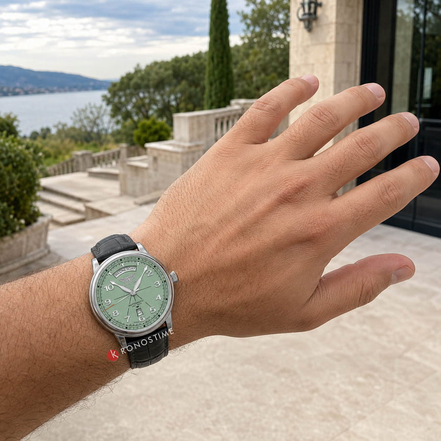 Часы Aviator Douglas Day-Date V.3.44.0.403.4 — кожаный, мужские
