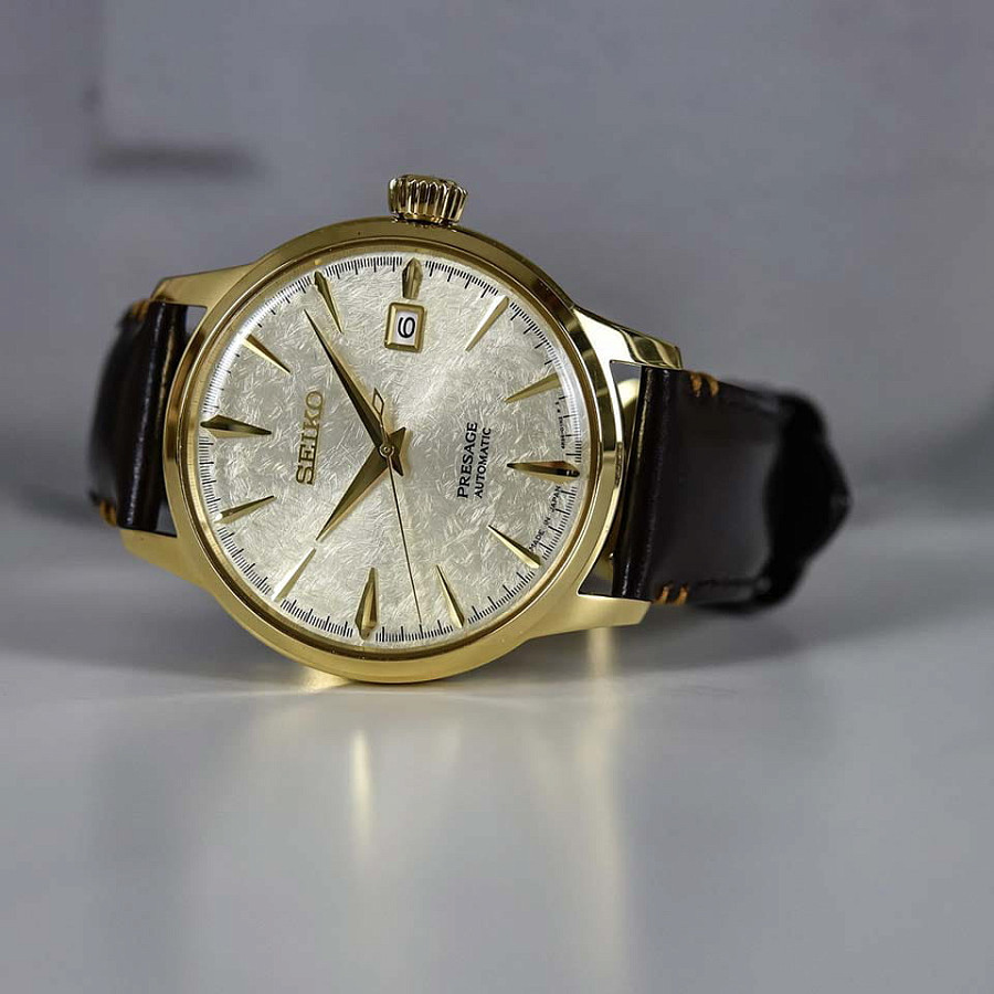 Часы Seiko Presage SRPH78J1 — мужские, кожаный