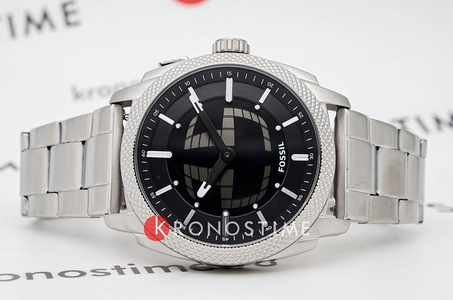 Часы Fossil Machine FS6155 — кварцевые, металл сталь