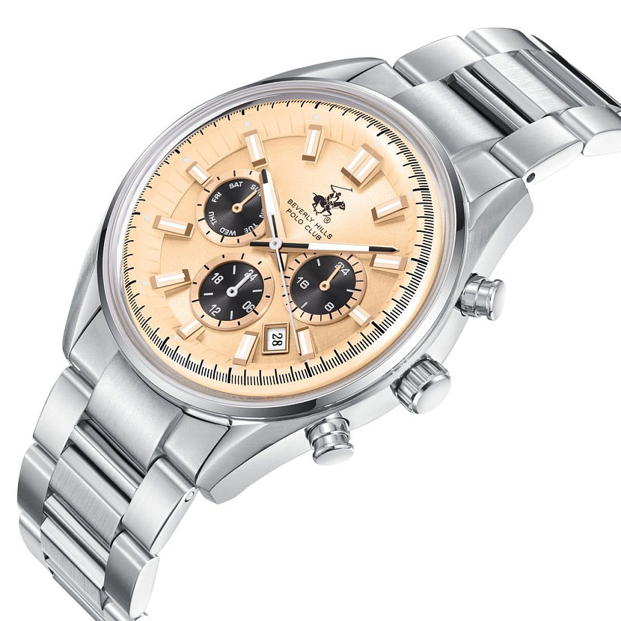 Часы Beverly Hills Polo Club BP3781X.370 — кварцевые, металл сталь